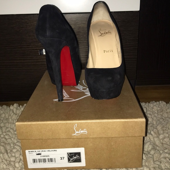 Christian louboutin Black suede Bianca pumps - Picture 5 of 8